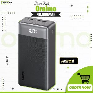 oraimo powerbox 400 vision 40000mah 22.5w power bank