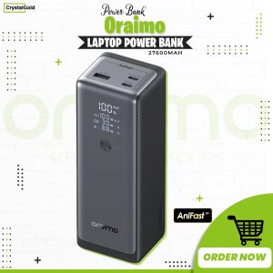 oraimo powerjet 130 27600mah 130w power bank
