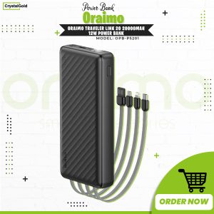 oraimo traveler link 20 20000mah 12w power bank